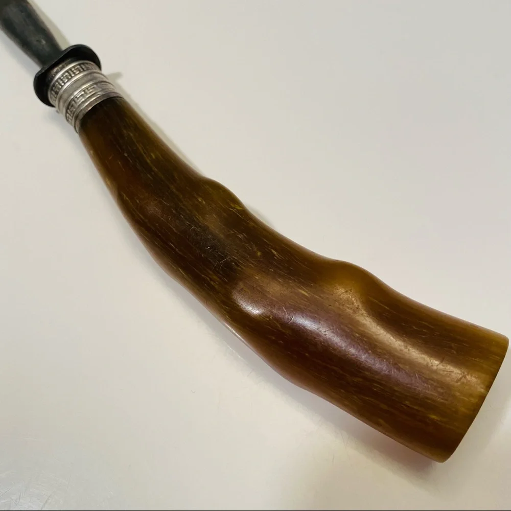 Vintage Sterling Silver Knife Sharpener Honing Steel Rod with Bakelite handle - Picture 7 of 12